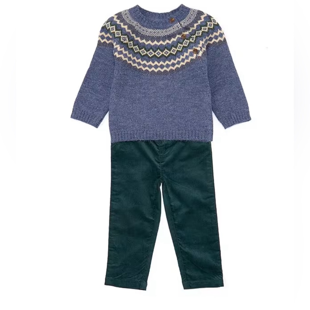 Edgehill Collection Blue And Green Kids Matching Set